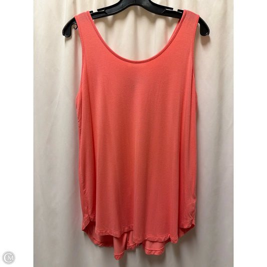 Tank Top By Zenana Outfitters In Peach, Size: L