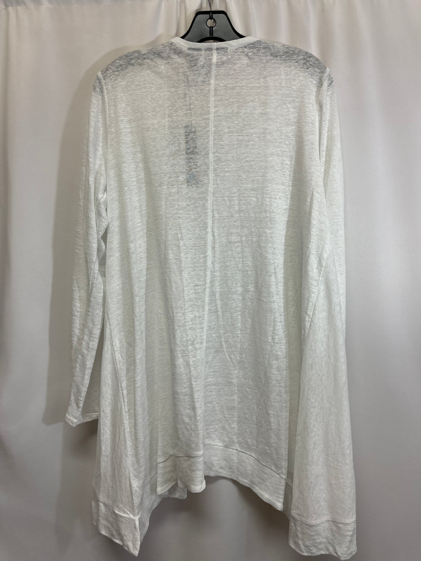 Cardigan By Tahari By Arthur Levine In White, Size: L