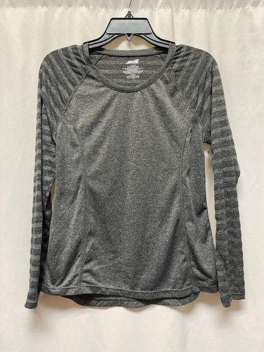 Athletic Top Long Sleeve Crewneck By Avia In Grey, Size: S