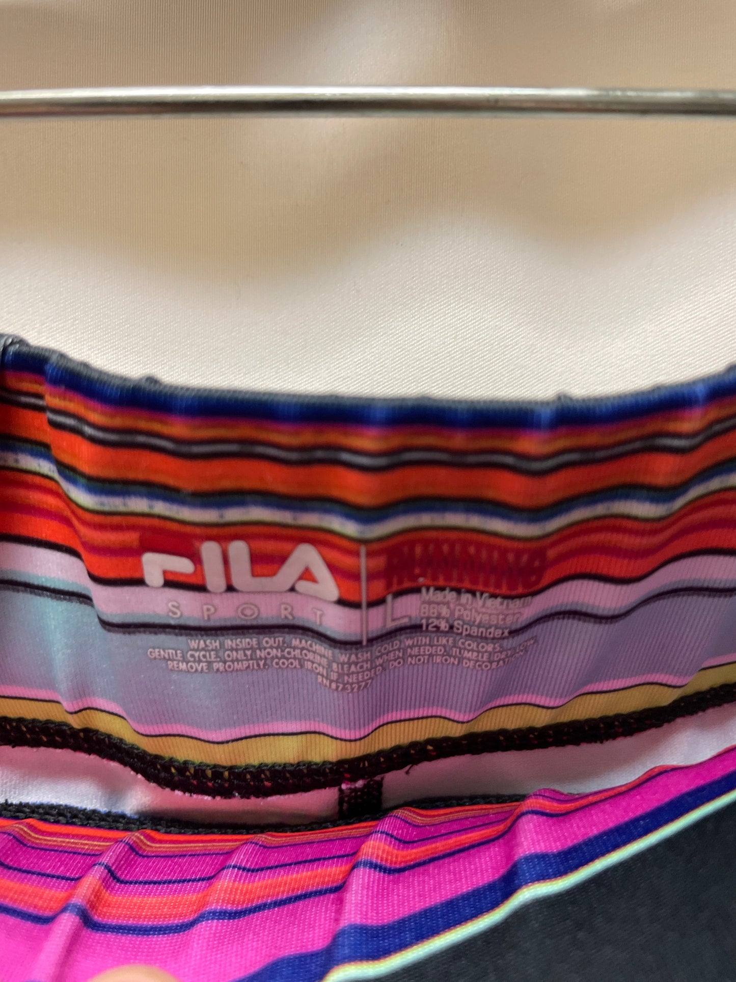 Athletic Shorts By Fila In Multi-colored, Size: L