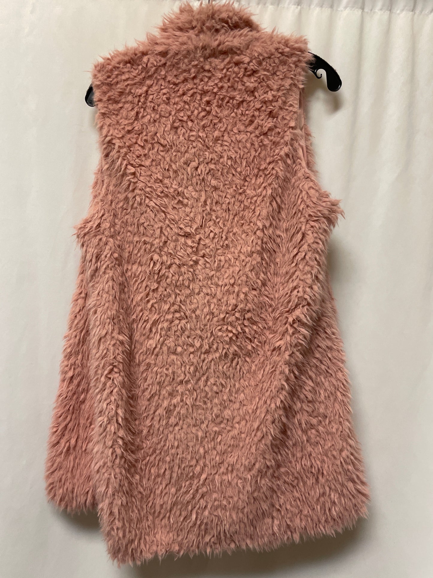 Vest Faux Fur & Sherpa By Listicle In Pink, Size: L