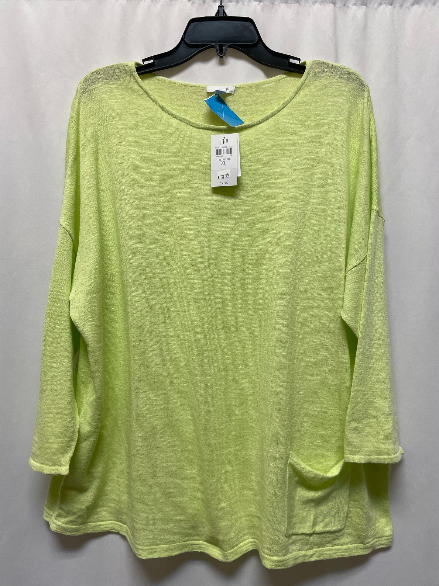 Top Long Sleeve By J. Jill In Green, Size: Xl