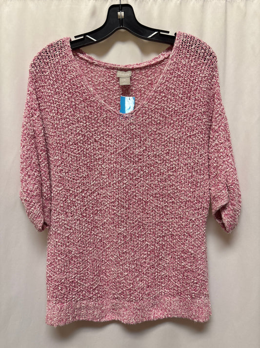 Top Short Sleeve By Chicos In Pink, Size: S