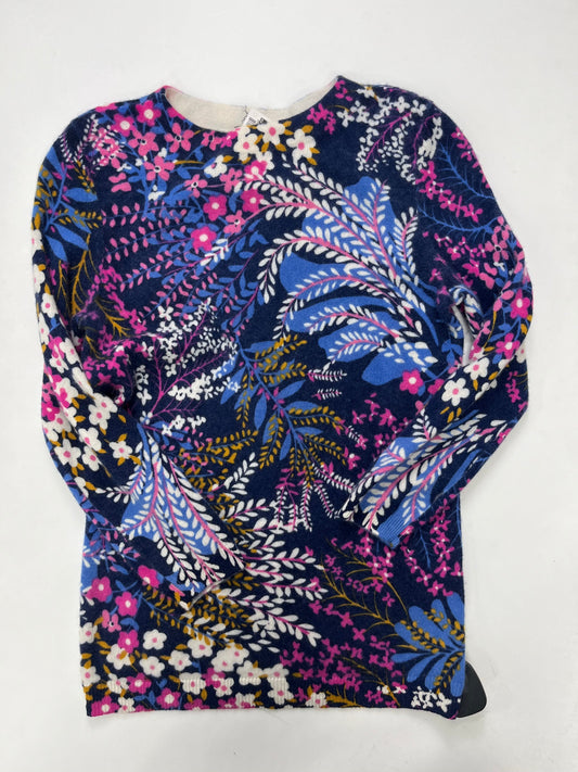 Floral Sweater Cashmere Talbots O, Size Xs