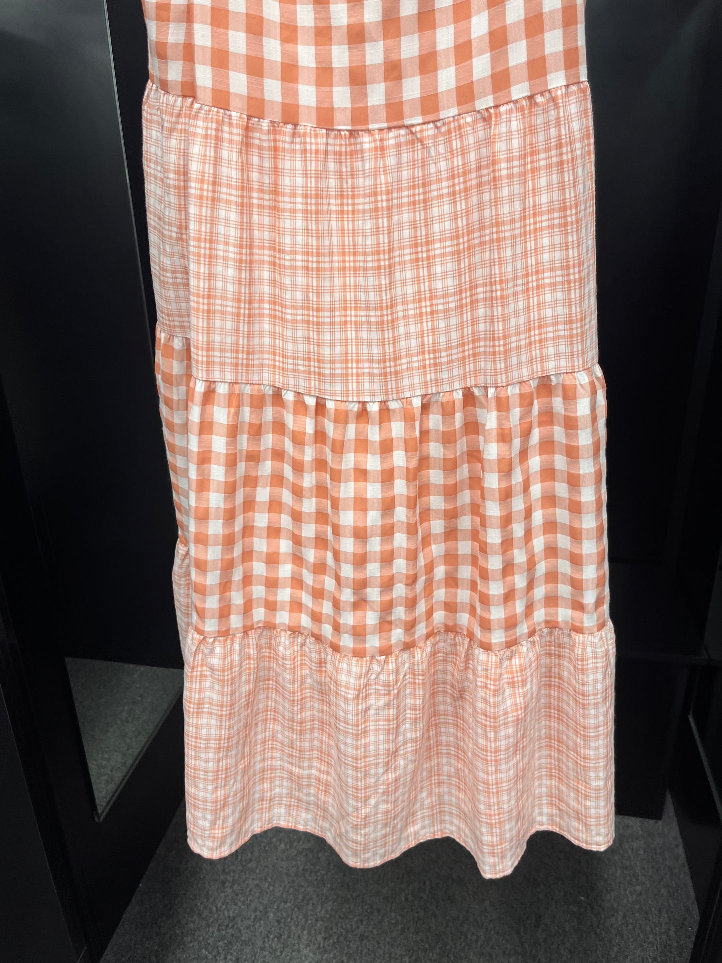 Orange Dress Casual Maxi Entro, Size M