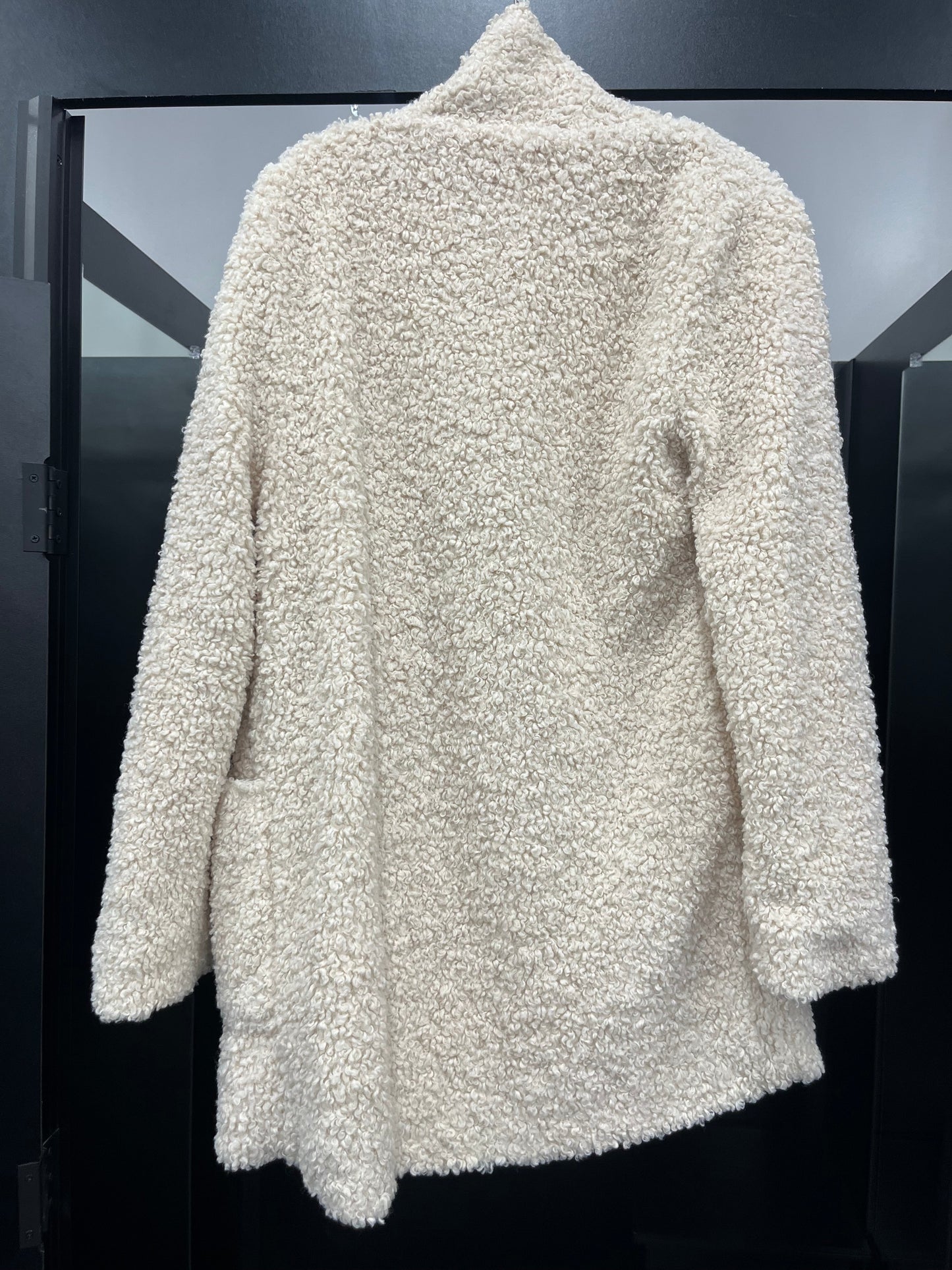 Cream Coat Faux Fur & Sherpa Hyfve, Size S