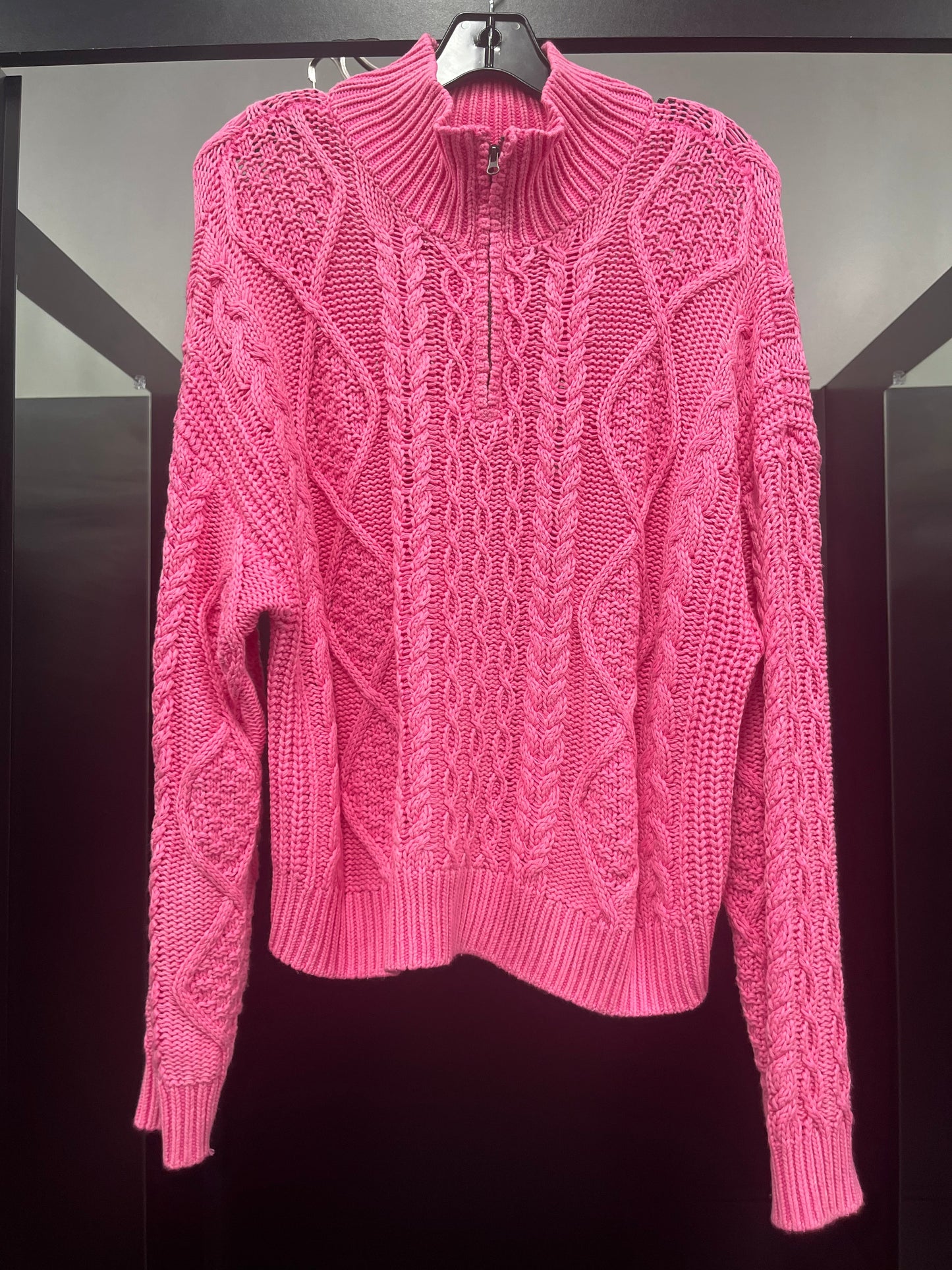 Sweater By Lucky Brand In Pink, Size: L