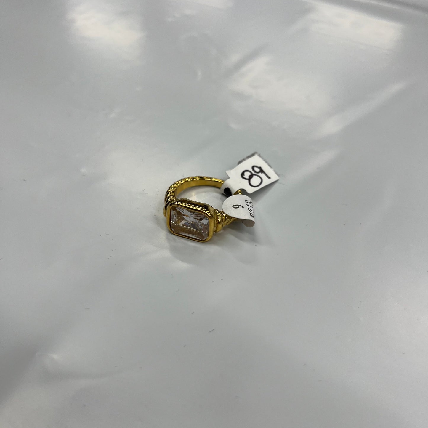 Ring Statement By Cmc 18kt Plated Over Stainless Steel