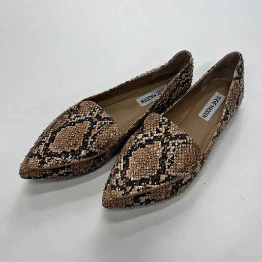 Animal Print Shoes Flats Loafer Oxford Steve Madden, Size 7.5