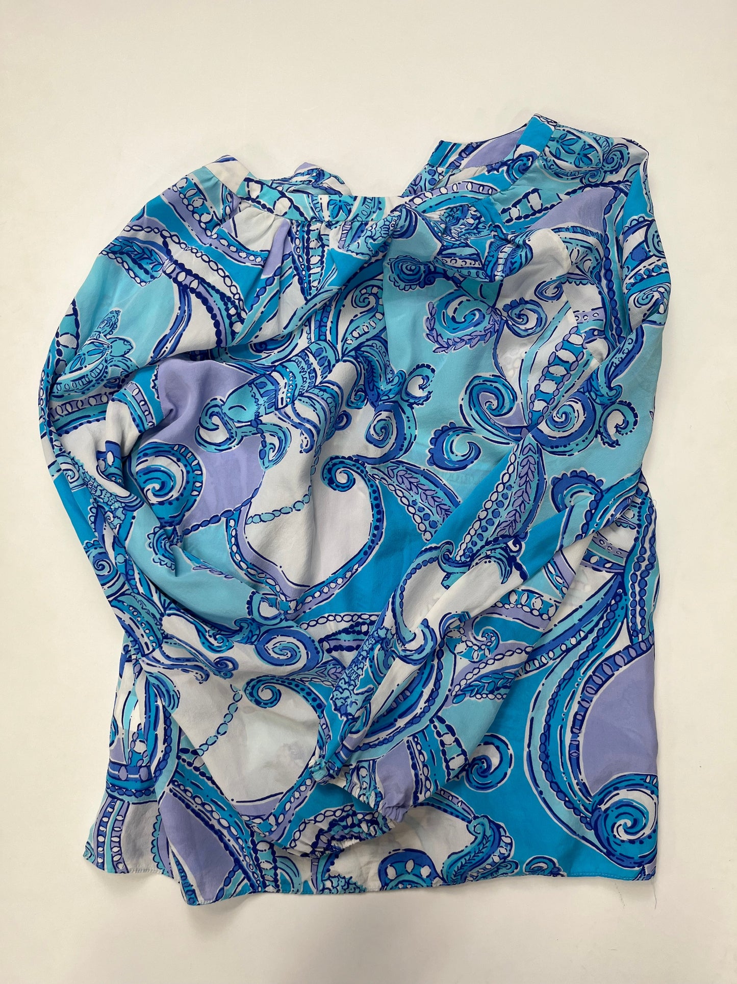 Blue Blouse Long Sleeve Lilly Pulitzer, Size M