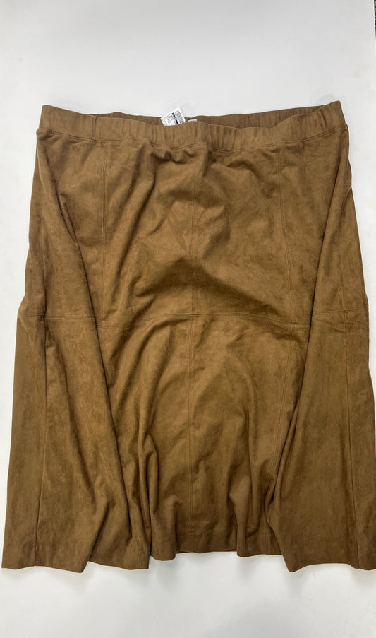 Brown Skirt Midi J Jill, Size 16