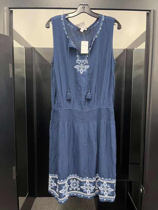 Blue Dress Casual Midi J Jill NWT, Size 1x