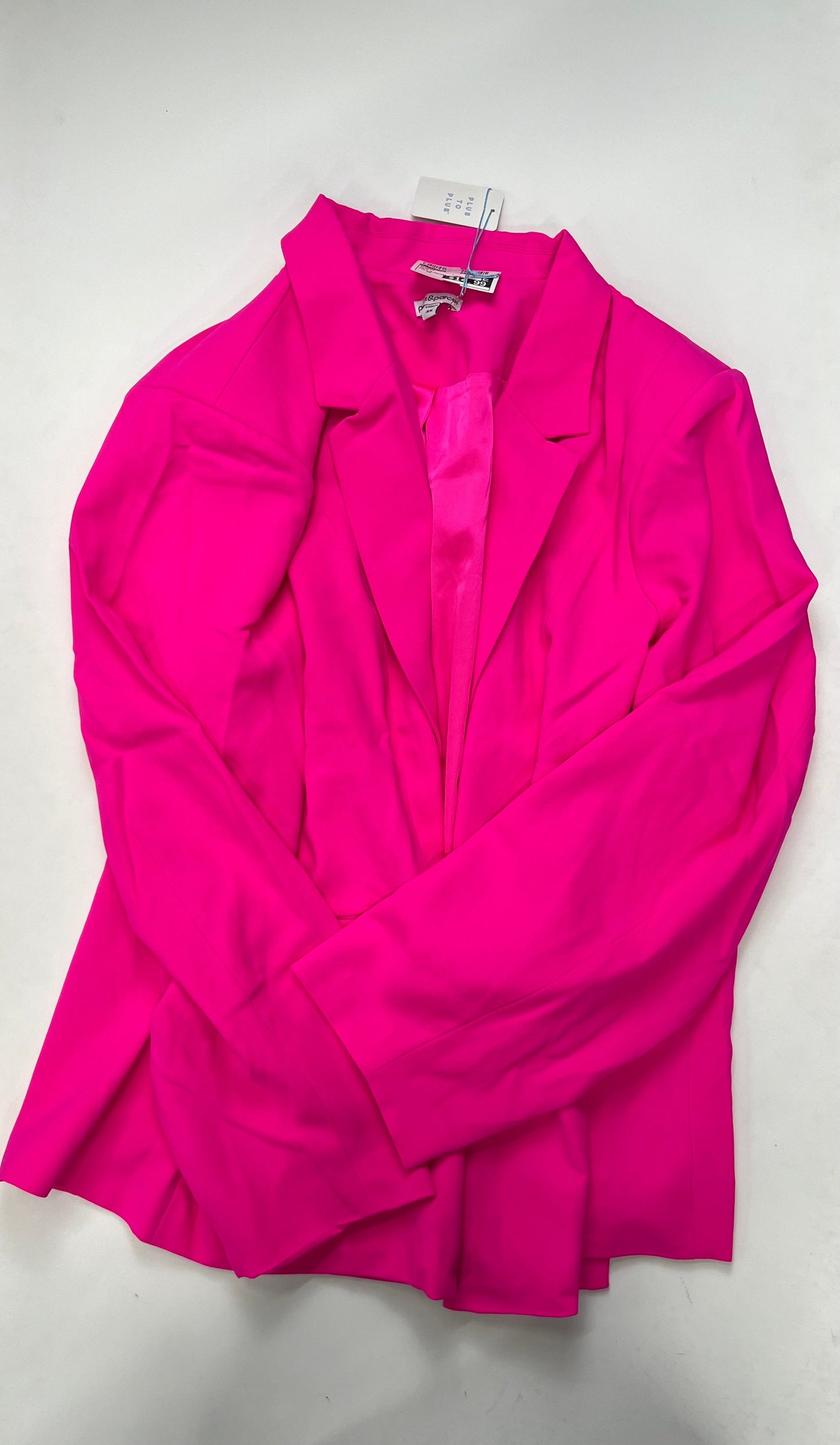 Pink Blazer Part & Parcel, Size 3x