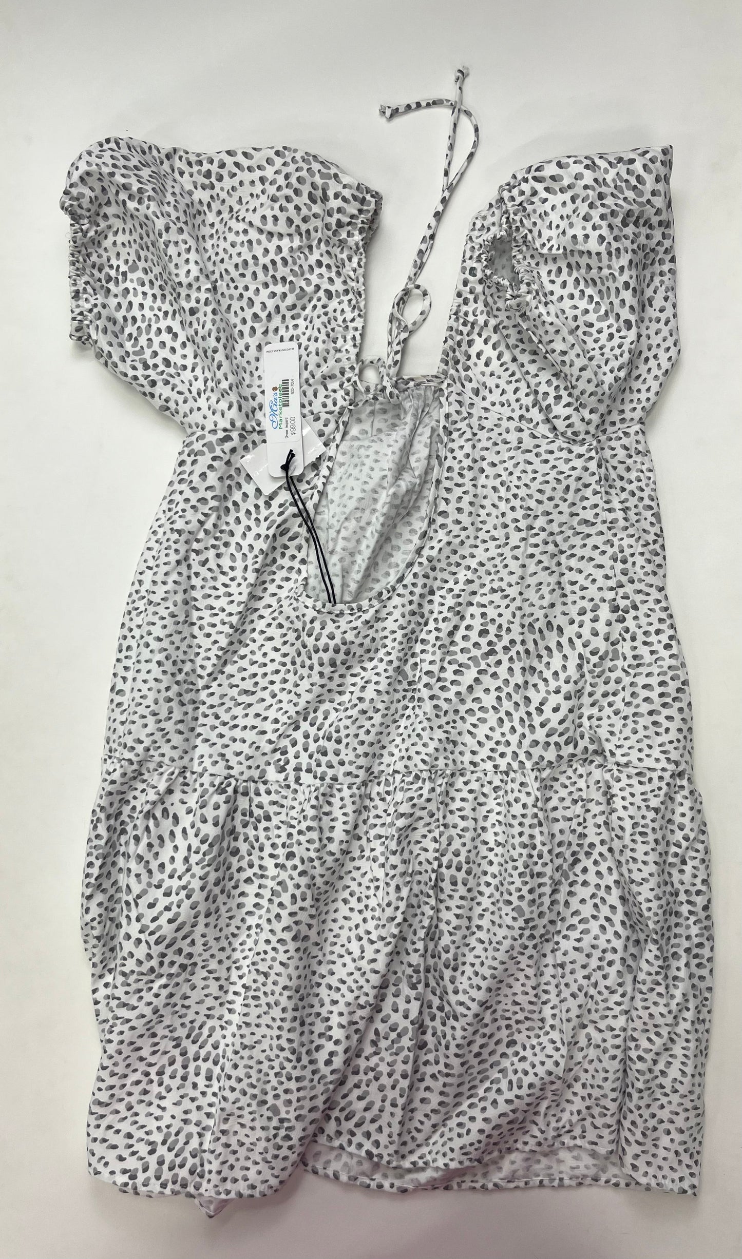 Animal Print Dress Casual Midi Self Contrast, Size S