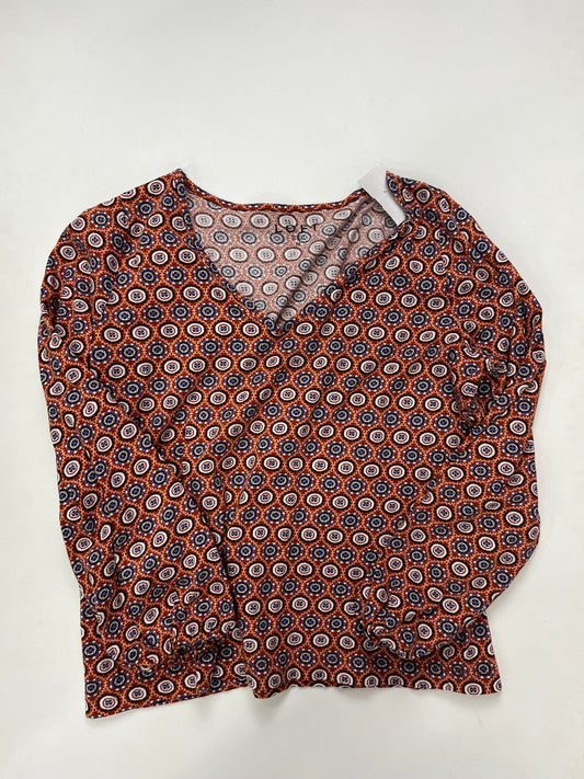 Rust Top Long Sleeve Loft, Size M