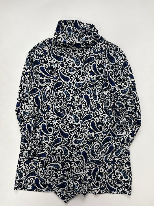 Paisley Top Long Sleeve Loft, Size L