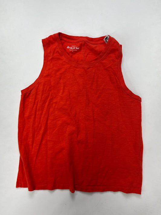 Orange Tank Top J Crew, Size L