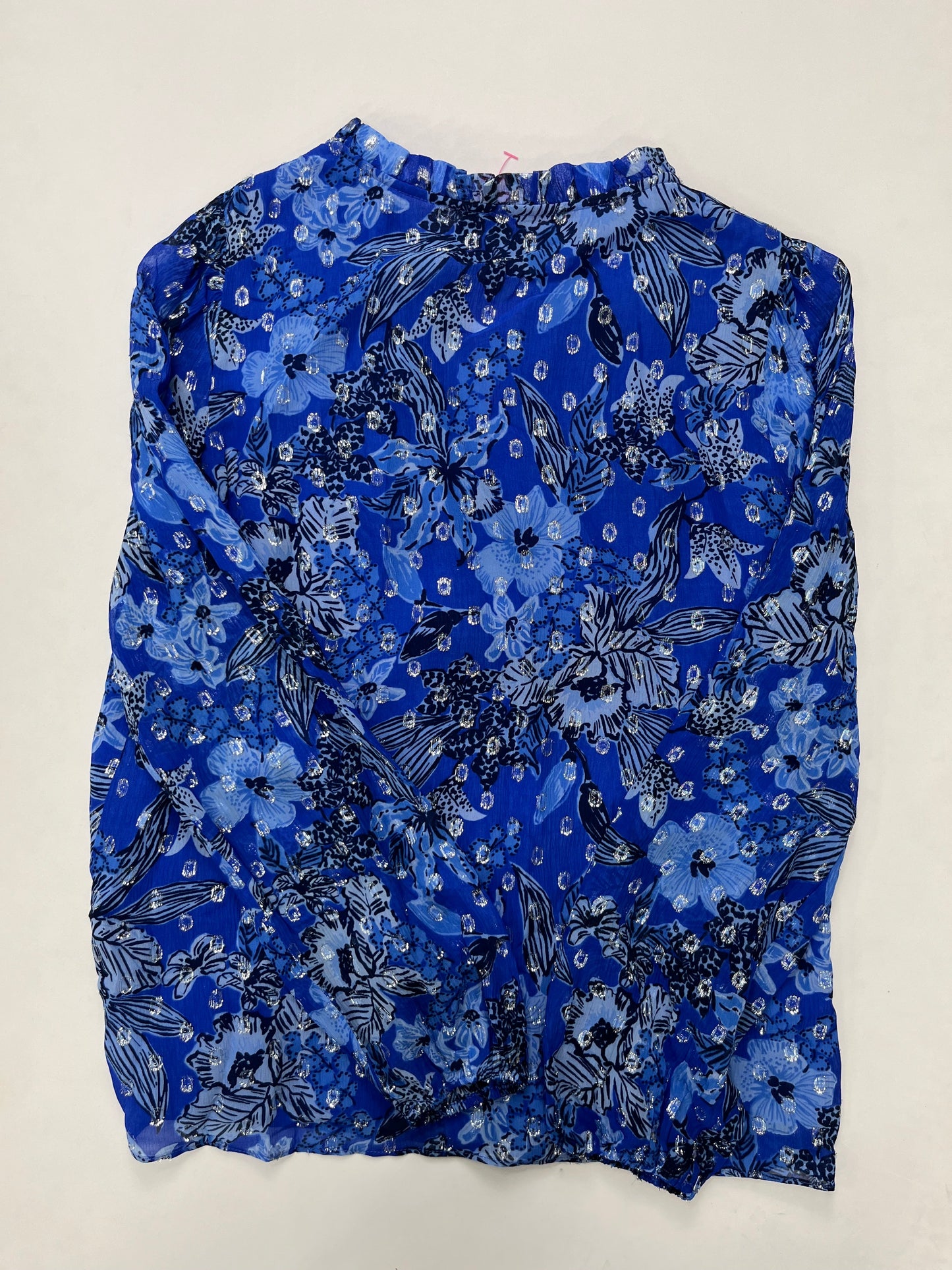 Blue Blouse Long Sleeve Lilly Pulitzer NWT, Size Xs