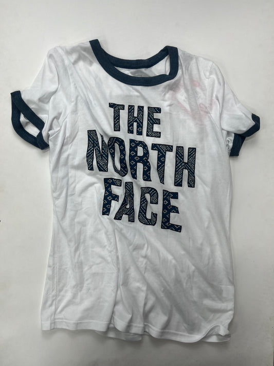 White Athletic Top Short Sleeve North Face NWT, Size L