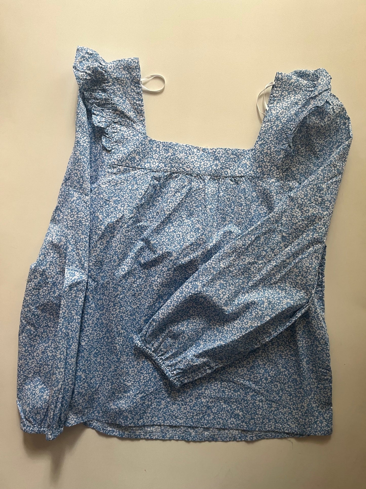 Blue Top Long Sleeve J Crew, Size S