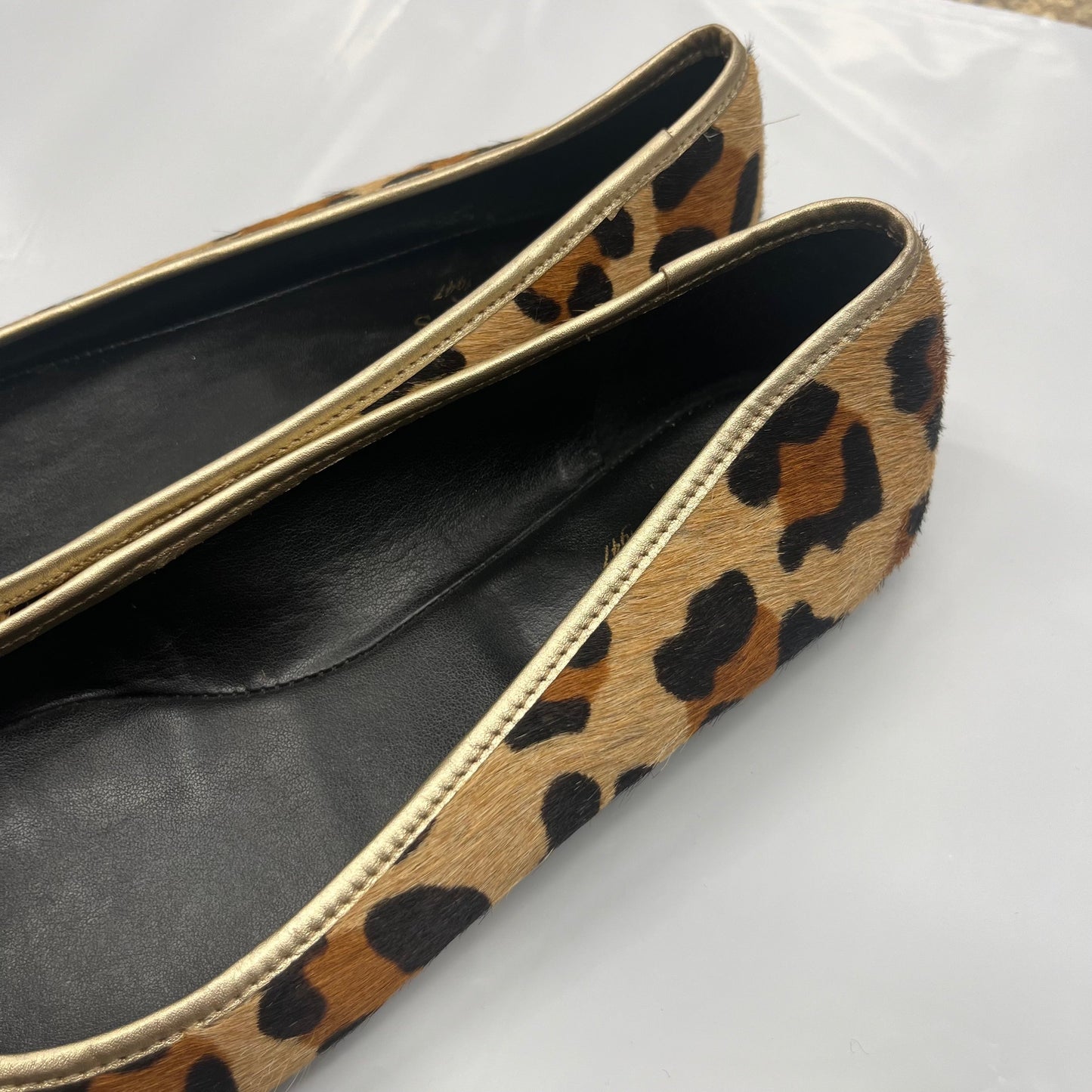 Animal Print Shoes Flats Ballet Talbots O, Size 9.5