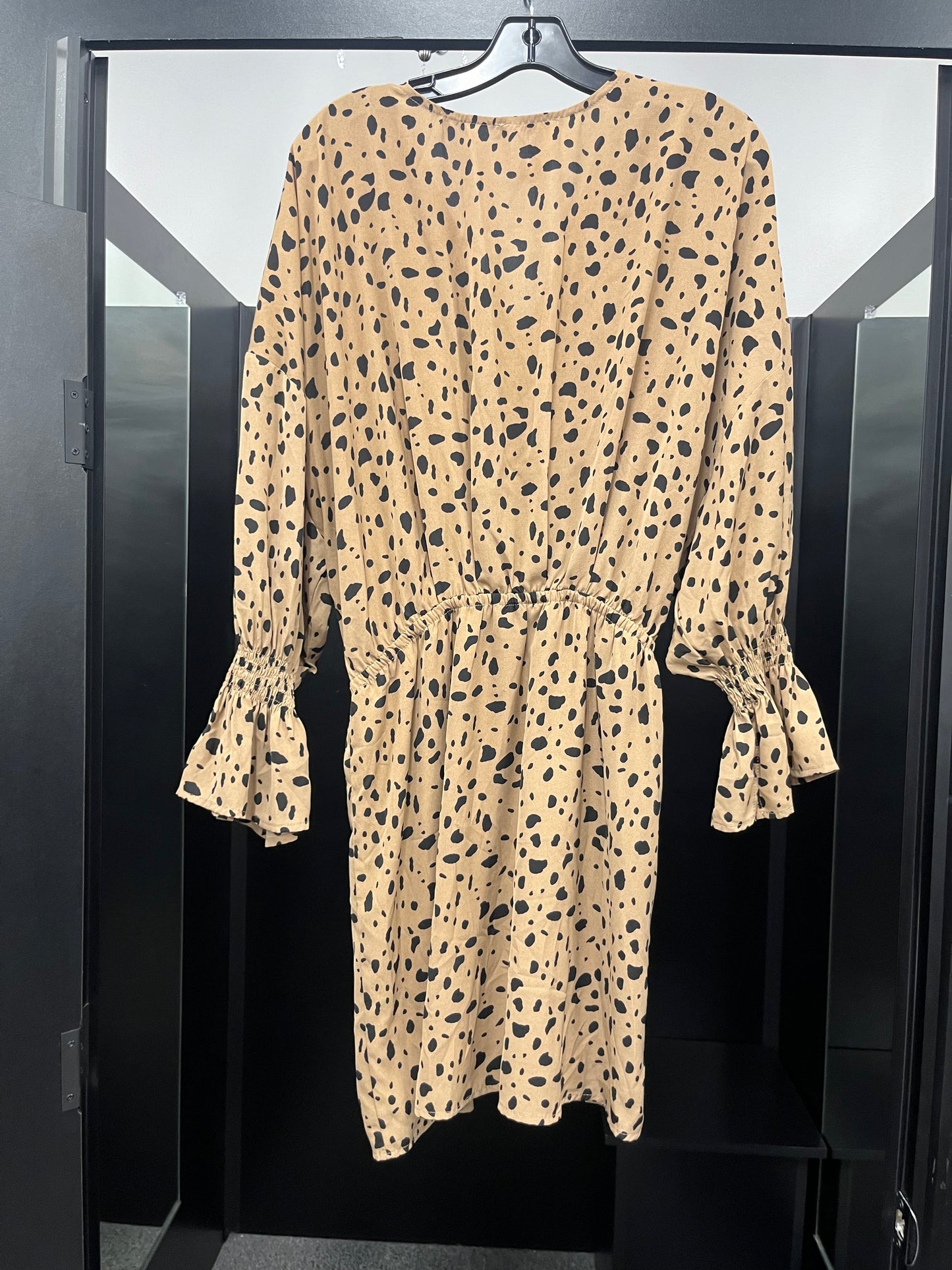 Animal Print Dress Casual Midi Ee Some, Size L