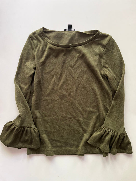 Top Long Sleeve By J Crew In Green, Size: S