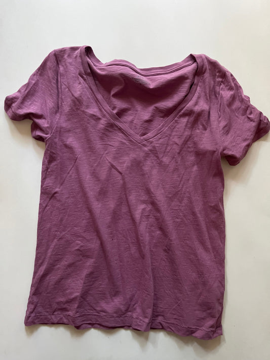 Top Short Sleeve By J Crew O In Purple, Size: S