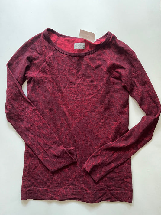 Athletic Top Long Sleeve Crewneck By Athleta In Red, Size: S