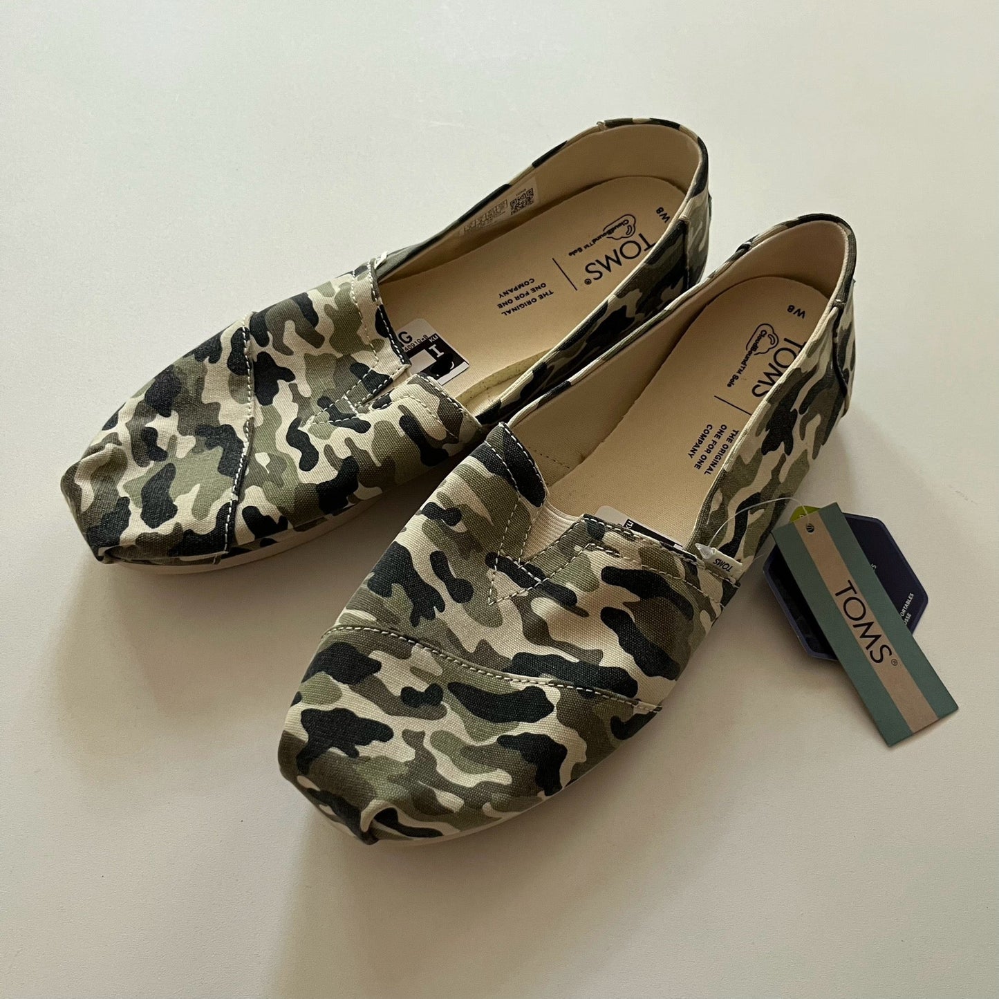 Shoes Flats Ballet By Toms In Camoflauge, Size: 8