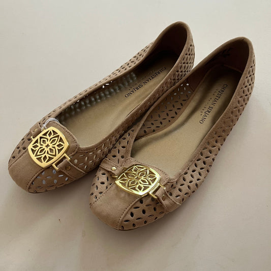 Shoes Flats Ballet By Cme In Tan, Size: 7