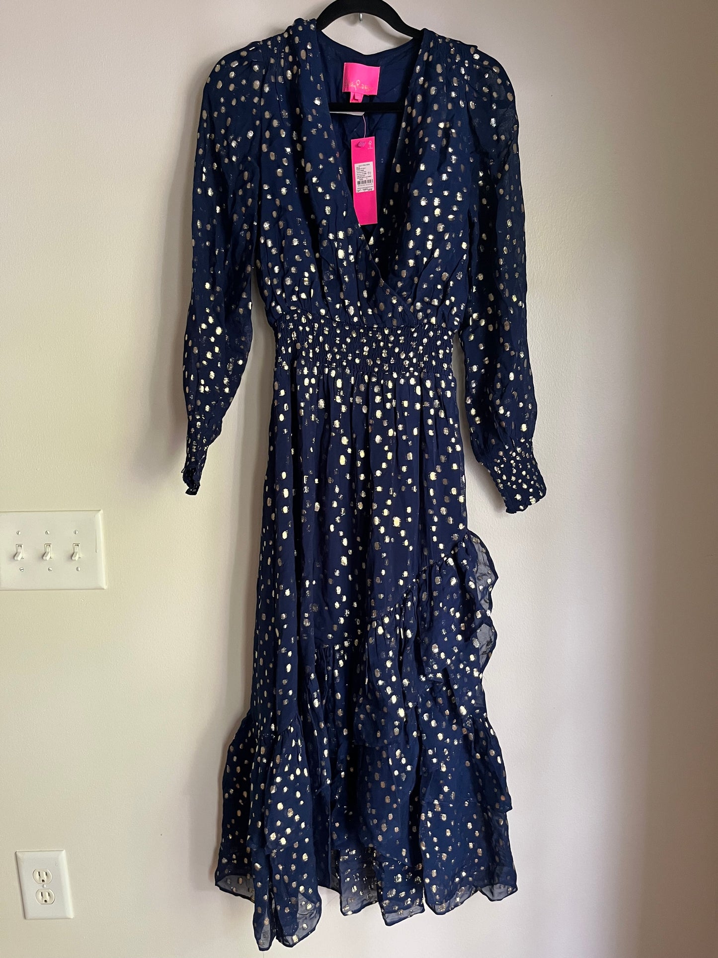 Dress Casual Maxi By Lilly Pulitzer In Navy, Size: Xs