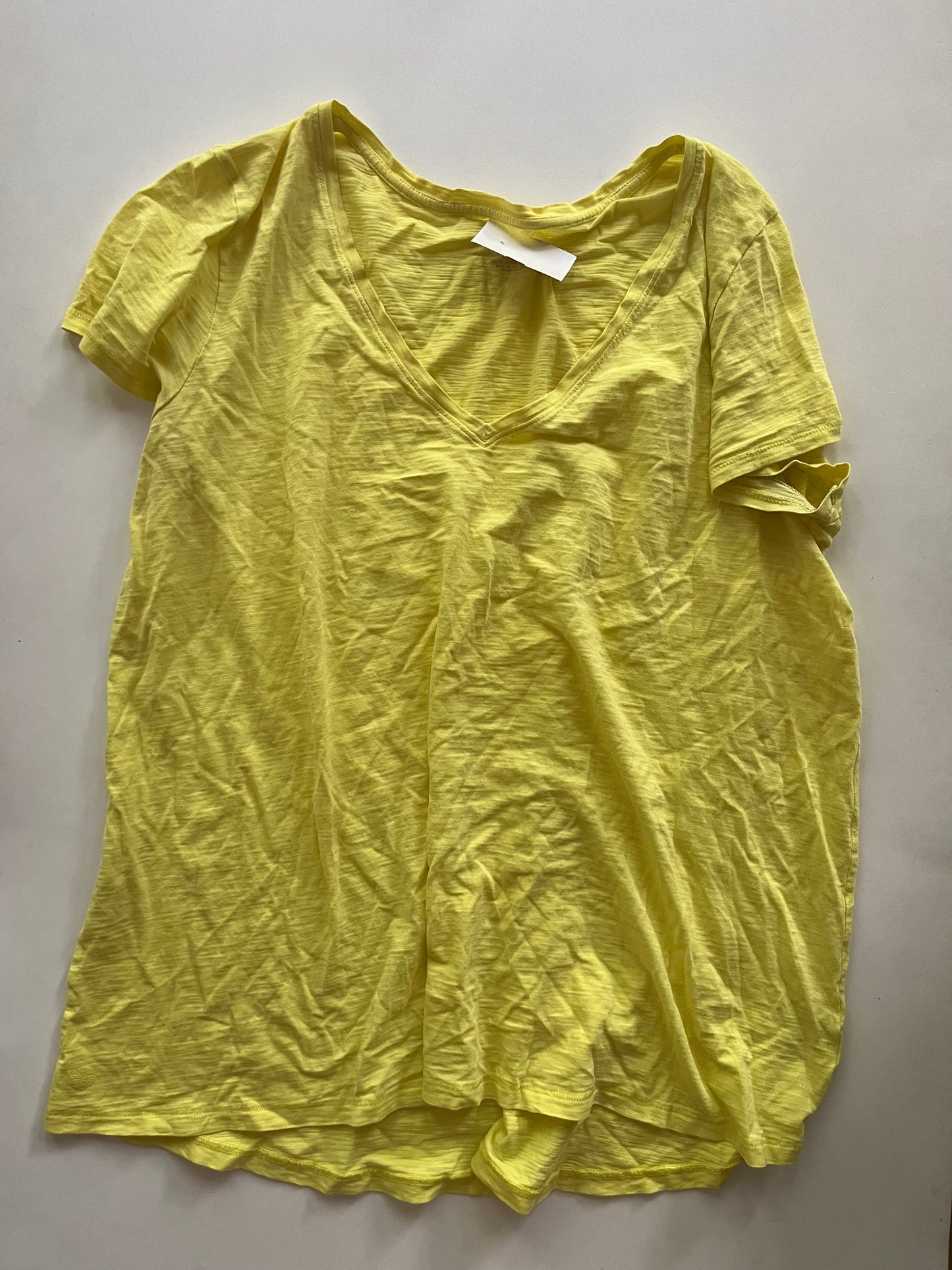 Top Short Sleeve By Lilly Pulitzer In Yellow, Size: L