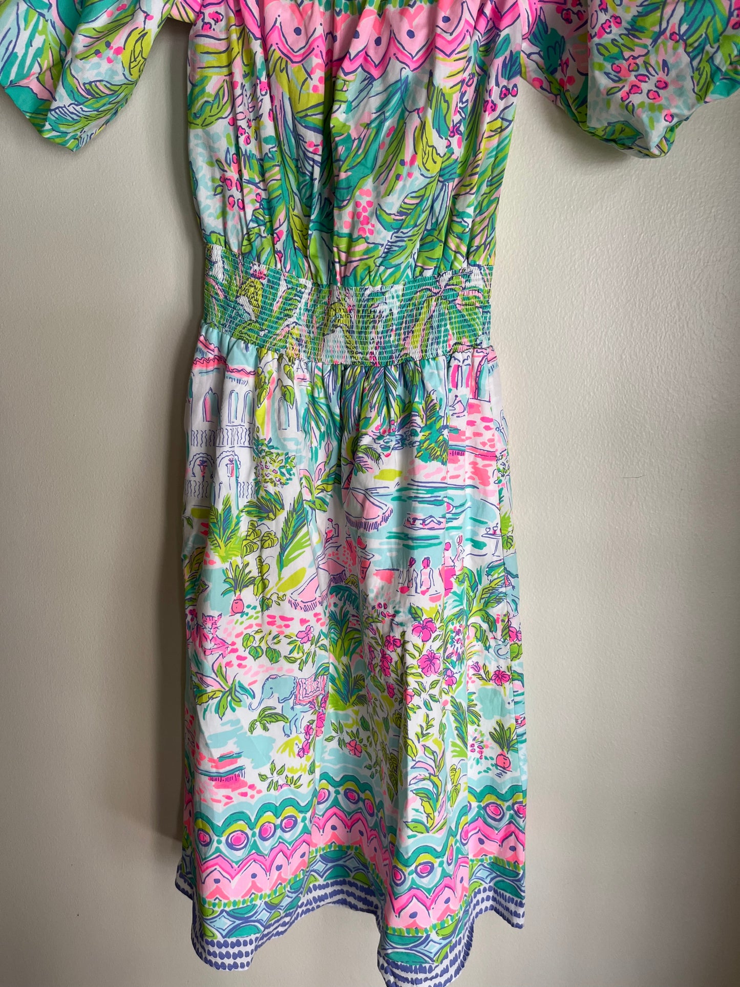 Dress Party Midi By Lilly Pulitzer In Multi-colored, Size: Xs