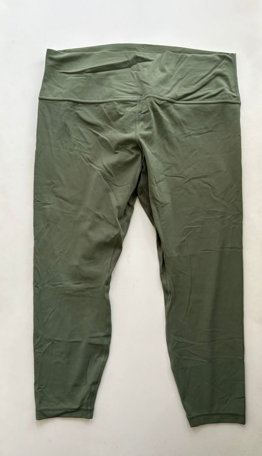 Athletic Leggings By Lululemon In Green, Size: 1x