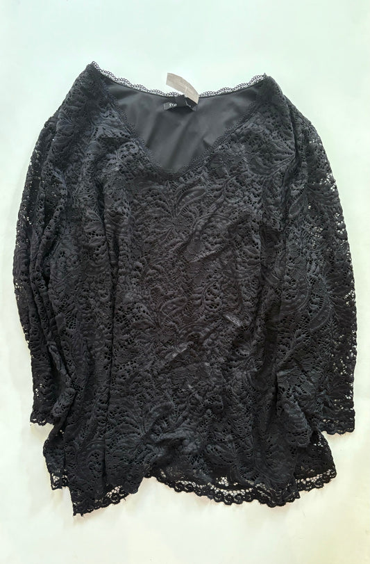 Dress Work By Roz And Ali In Black, Size: 3x