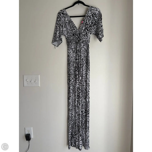 Dress Casual Maxi By Lilly Pulitzer In Black & White, Size: Xxs
