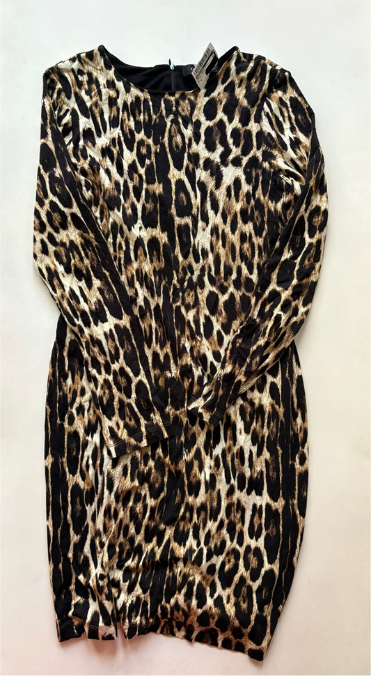 Dress Casual Midi By Karen Kane In Animal Print, Size: L