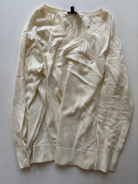 Sweater By Talbots In Cream, Size: Lp