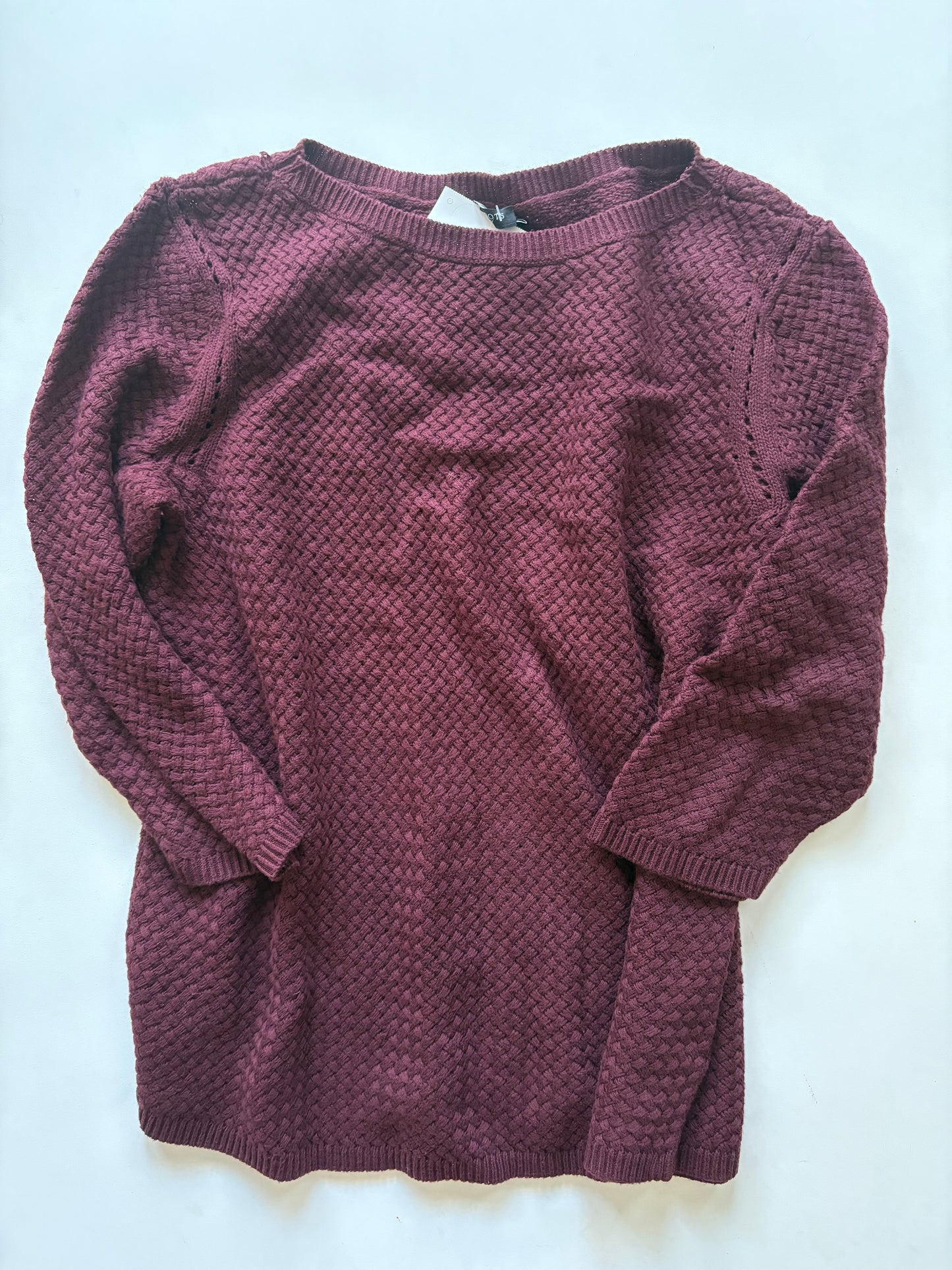 Sweater By Talbots In Maroon, Size: Lp