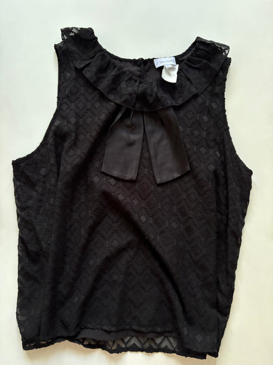 Blouse Sleeveless By Stacy London In Black, Size: Xl