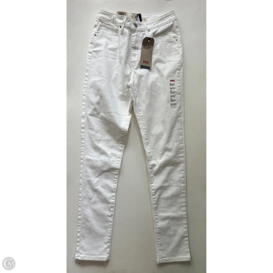 Jeans Straight By Levis In White, Size: 10