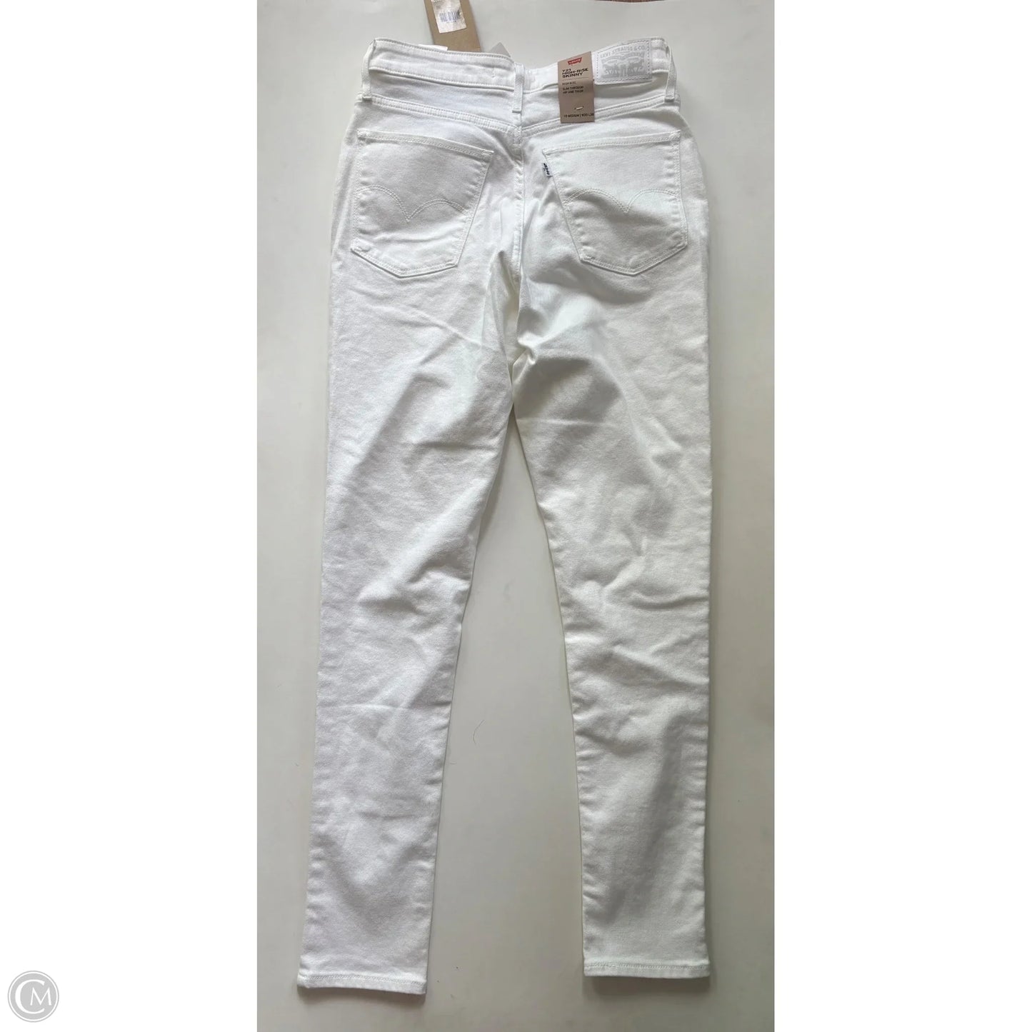 Jeans Straight By Levis In White, Size: 10