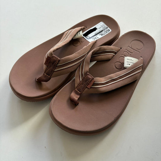 Sandals Flip Flops By Chacos In Brown, Size: 7