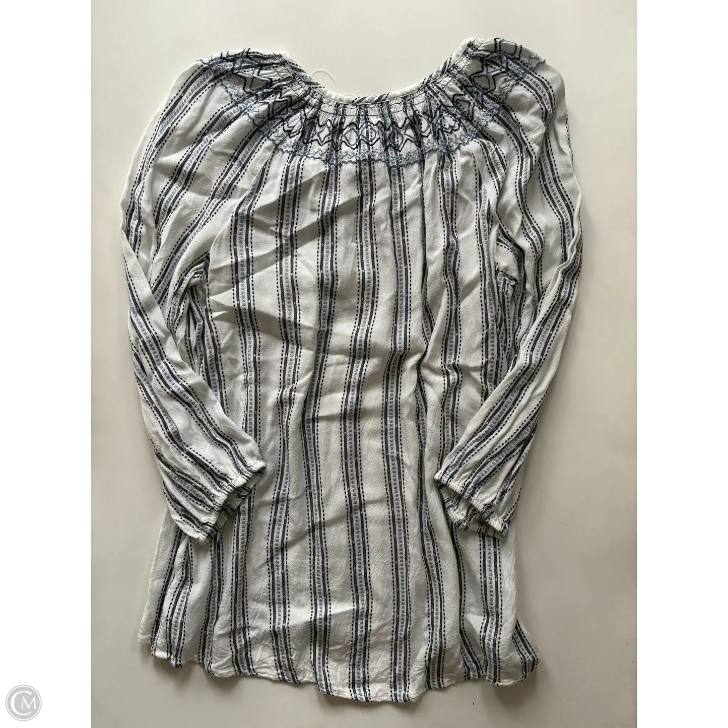 Top Long Sleeve By New Directions In Striped Pattern, Size: L