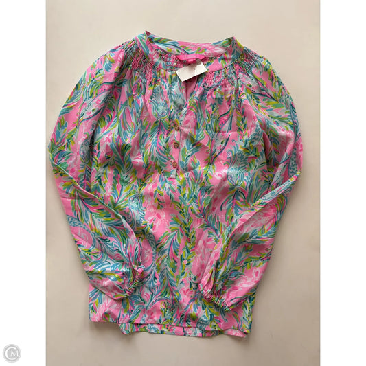 Blouse Designer By Lilly Pulitzer In Multi-colored, Size: Xs