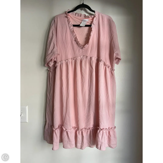 Dress Casual Midi By Tobrief In Pink, Size: Xl
