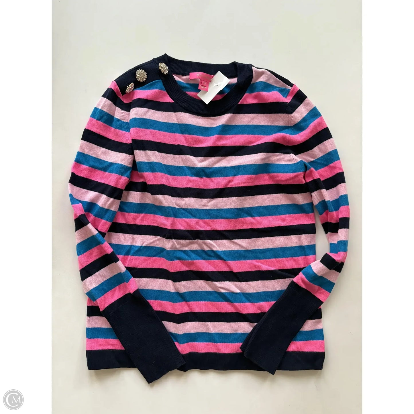 Sweater Designer By Lilly Pulitzer In Striped Pattern, Size: Xs