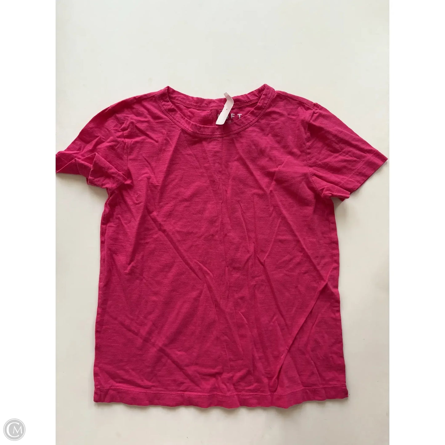 Top Short Sleeve By Loft In Pink, Size: Xs