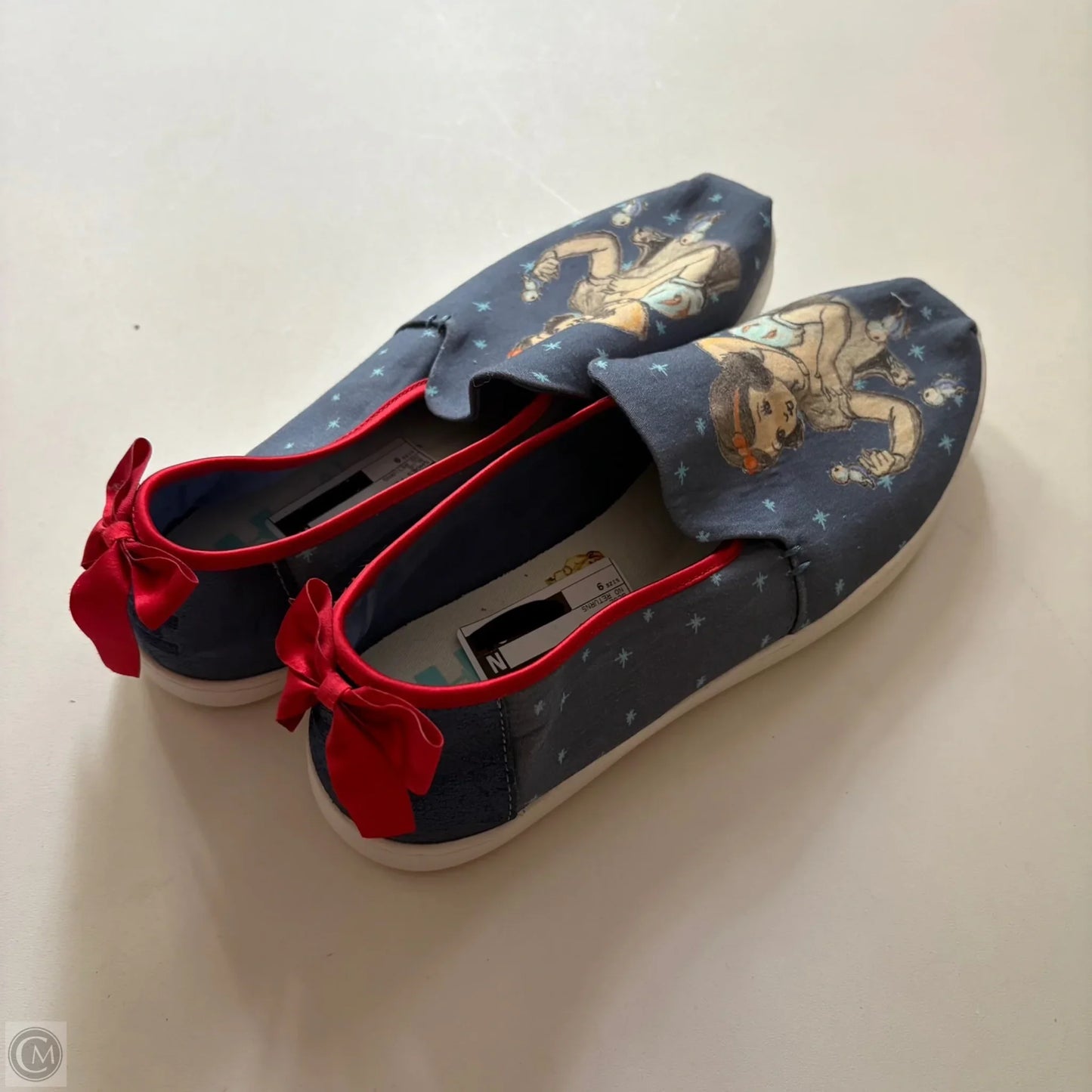 Shoes Flats By Toms In Blue, Size: 9